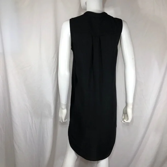 Forever 21 Black High Low Sleeveless Shirt Dress - Picture 4 of 7